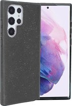 Samsung Galaxy S22 Ultra Hoesje - Zwart - Glitter Back Cover