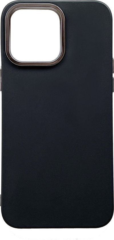 Apple iPhone 14 Pro Case - Black - Shockproof Silicone Back Cover