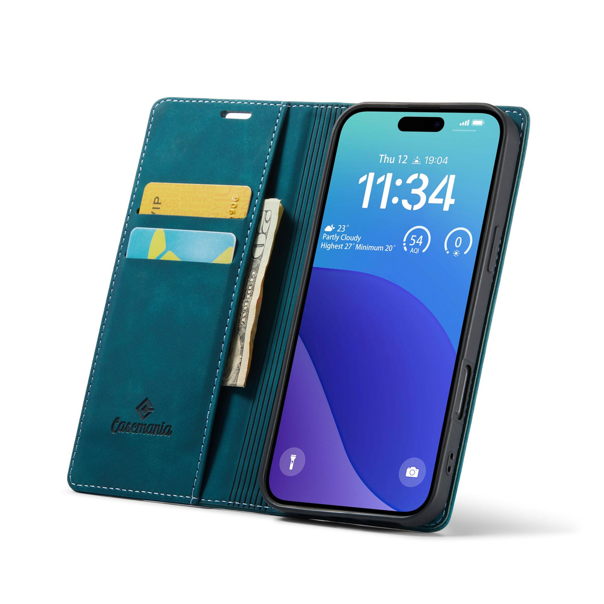 Apple iPhone 16 Pro Max Case - Emerald Green - Slim Wallet Case