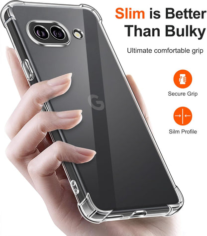 Google Pixel 9a Hülle - Transparent - Stoßfestes Backcover