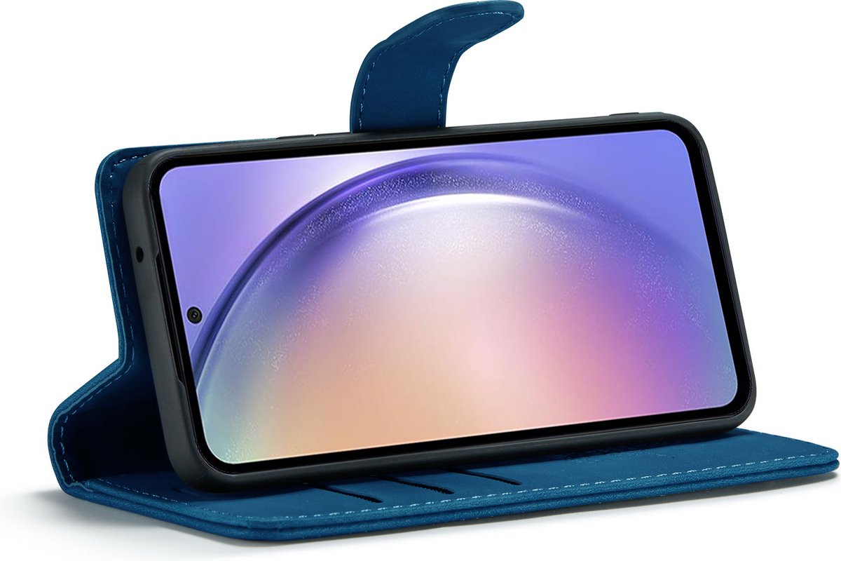 Samsung Galaxy A23 Hoesje - Navy Blue - 2 in 1 Bookcase
