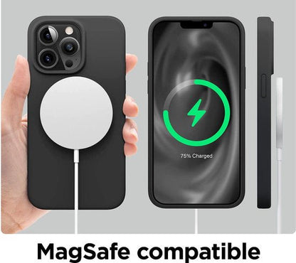 Apple iPhone 13 Pro Case - Black - Silicone Back Cover