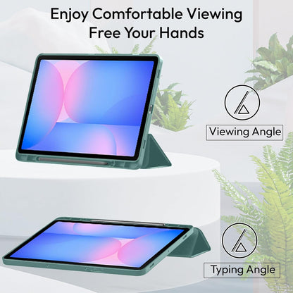 Samsung Galaxy Tab S10 Lite Tablethoes - Donker Groen - Smart Cover