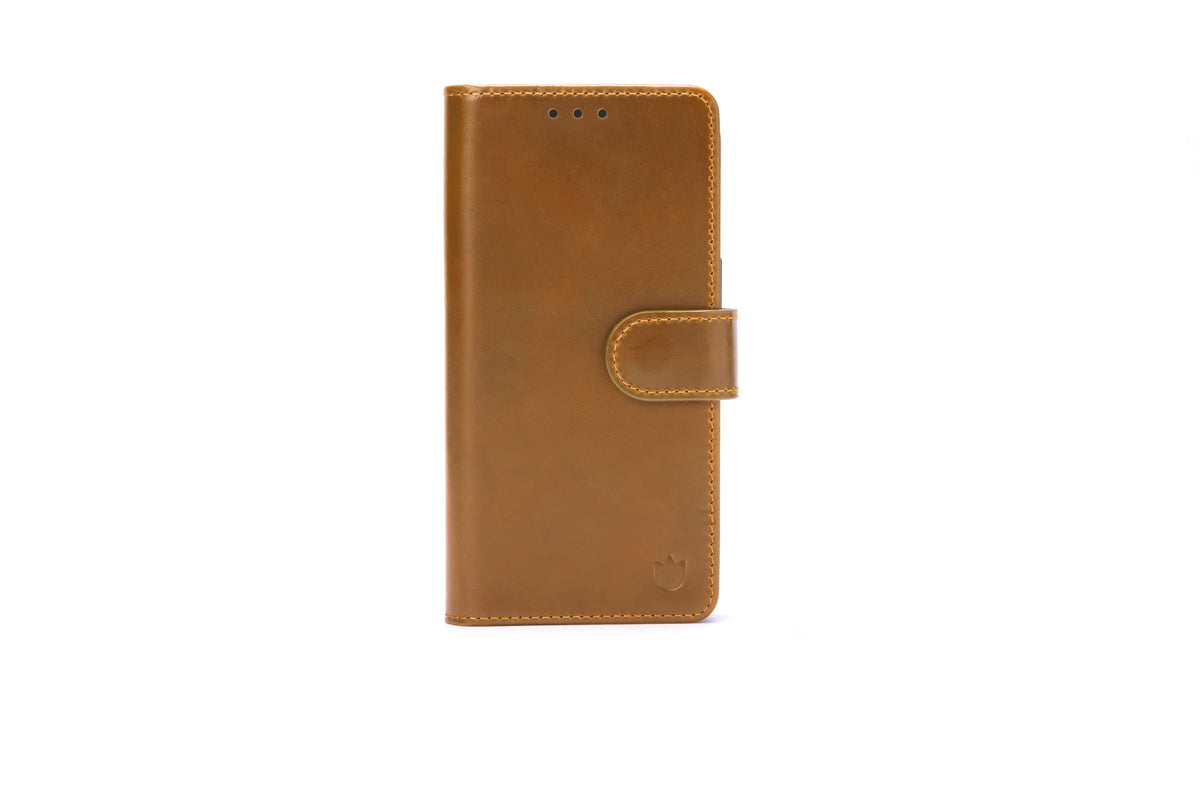 Apple iPhone Air Hoesje - Sienna Brown - Echt Leren MagSafe Bookcase