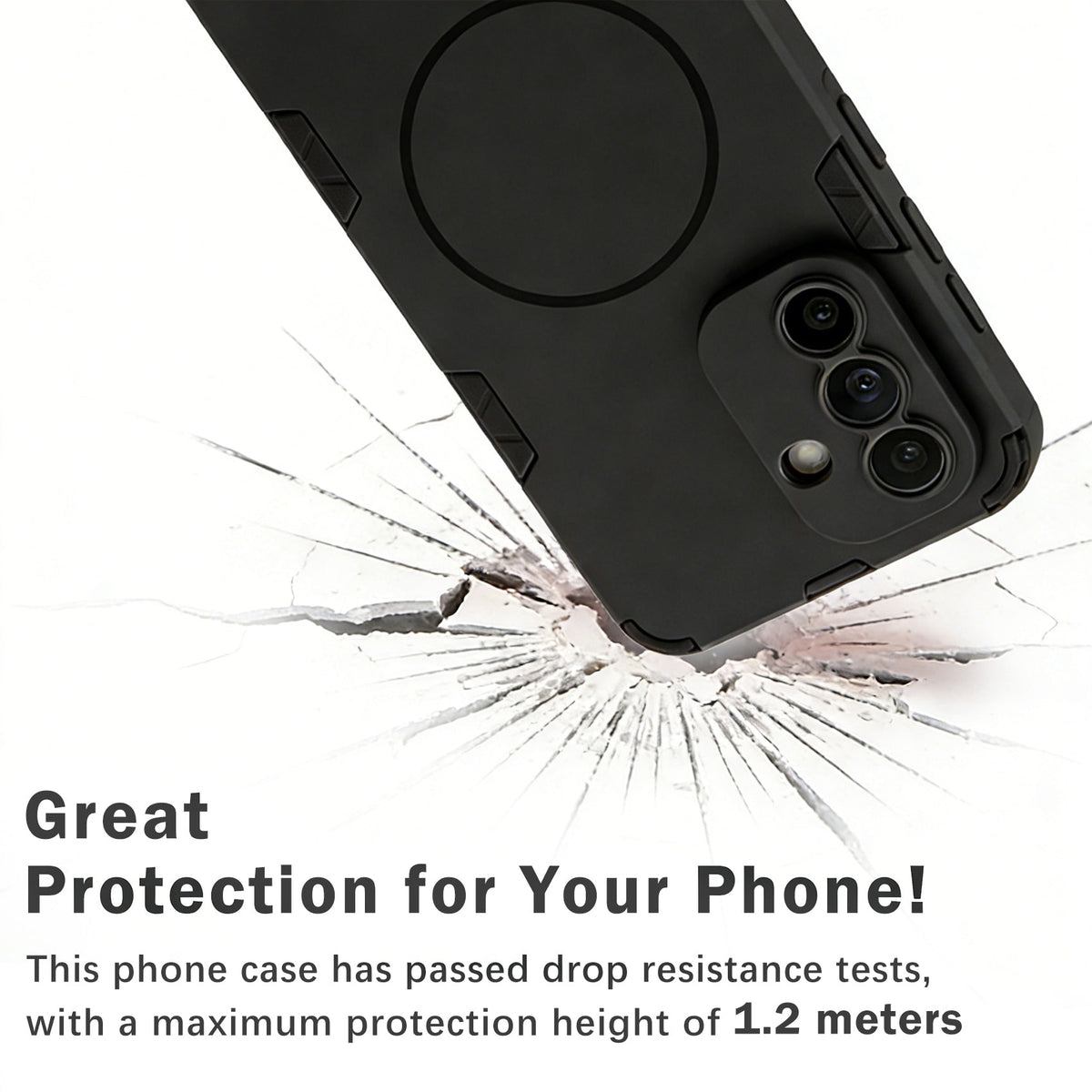 Samsung Galaxy A57 Case - Matte Black - Frosted Matte Hard Case MagSafe Back Cover