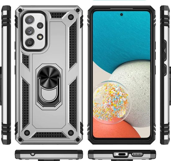 Samsung Galaxy A33 5G Hülle - Grau - Armor Kickstand Back Cover