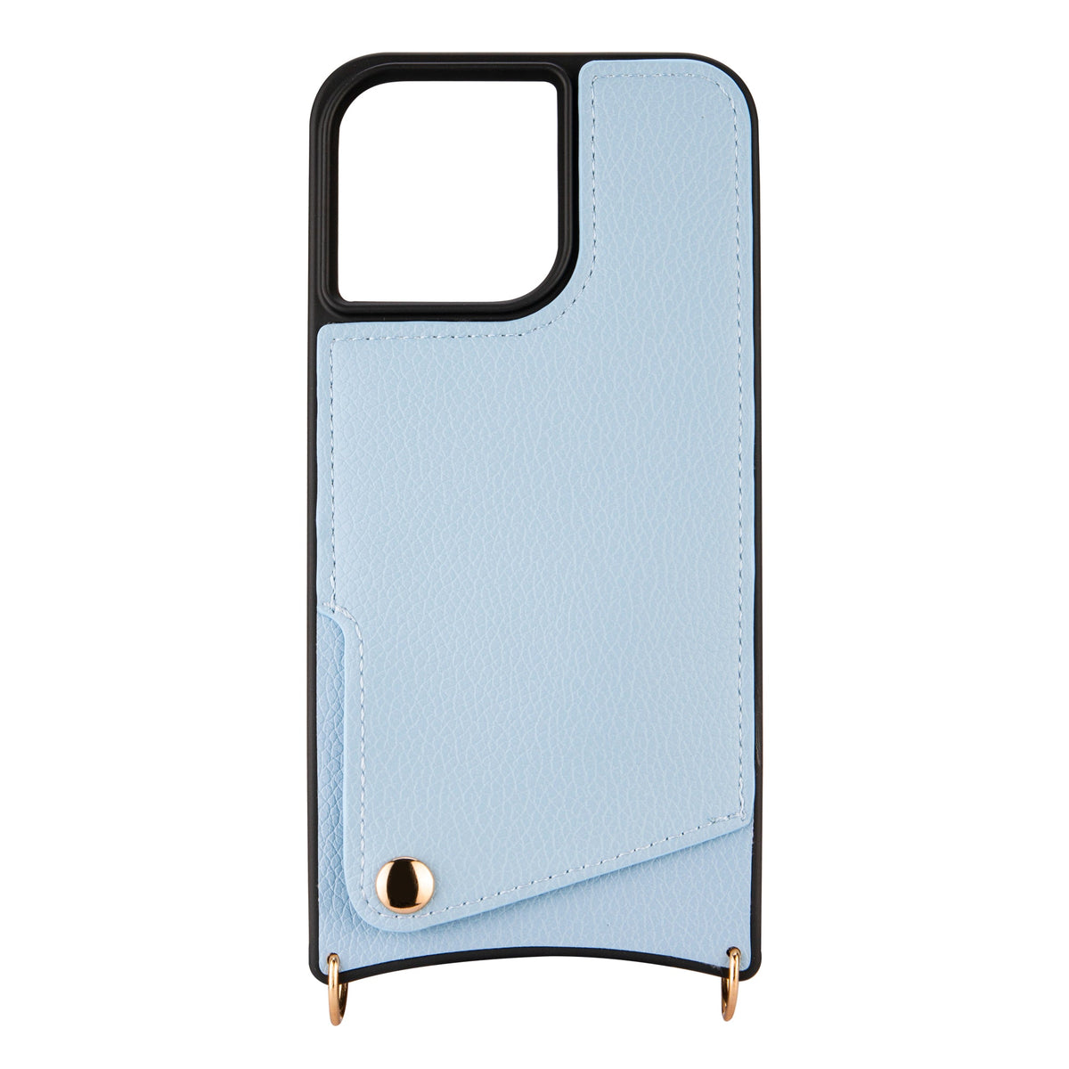 Apple iPhone 15 Pro Max Case - Blue - Back Cover with Wrist Band and Phone Band