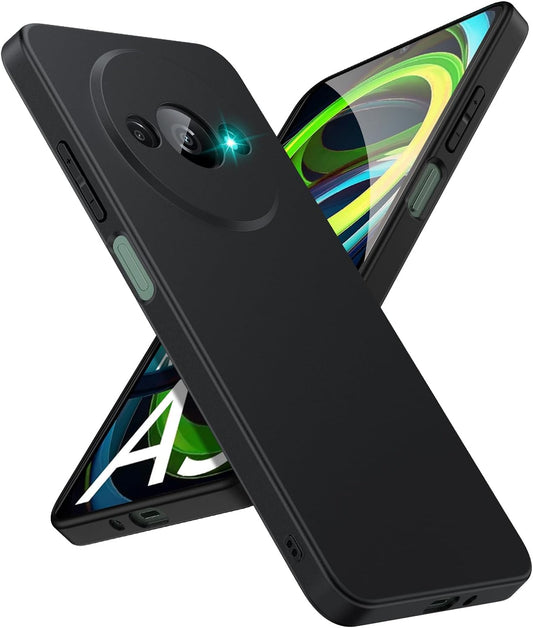 Xiaomi Redmi A3 Hoesje - Zwart - Siliconen Back Cover