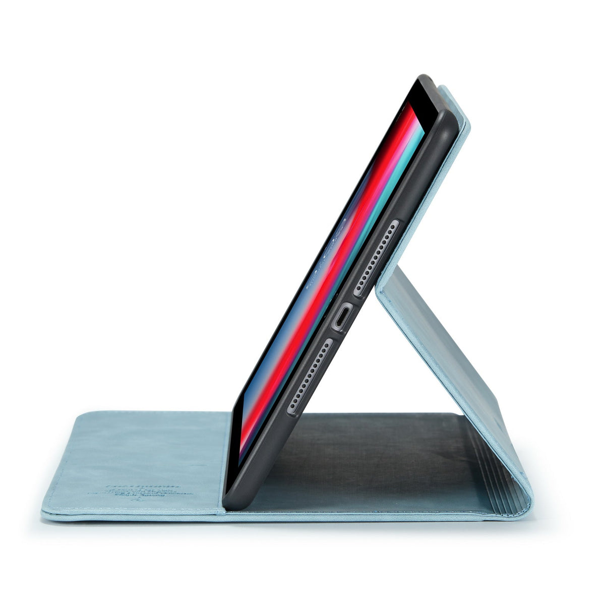 Apple iPad Air 5 10.9 (2022) Tablethoes - Aqua Blue - Draaibare Bookcase