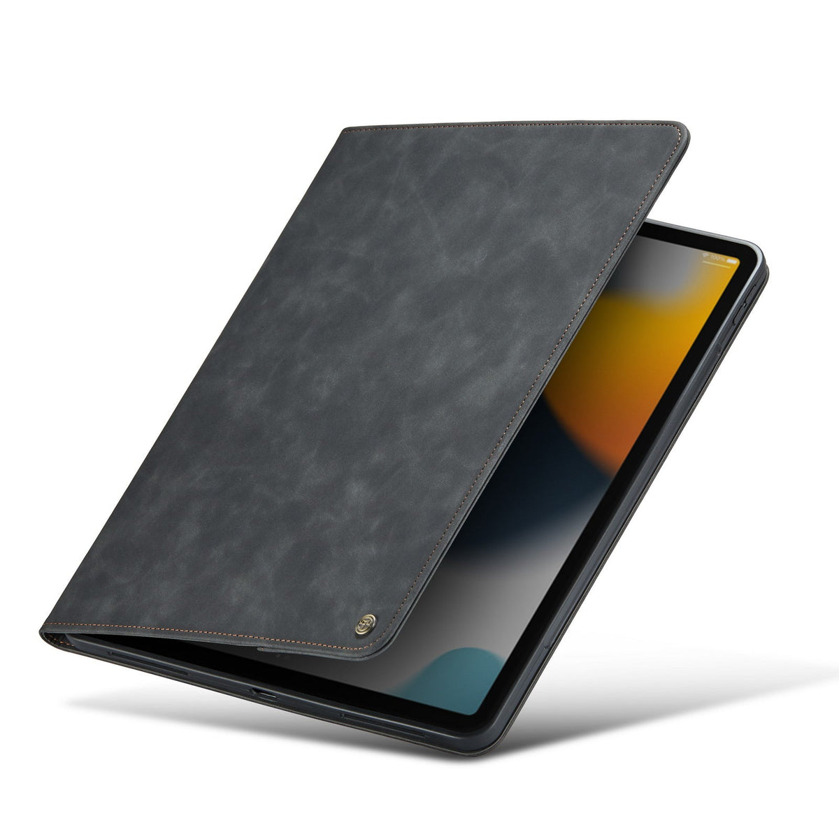 Apple iPad Pro 11 (2024) Tablet-Hülle - Charcoal Gray - Luxus Klapphülle mit Kartenfach