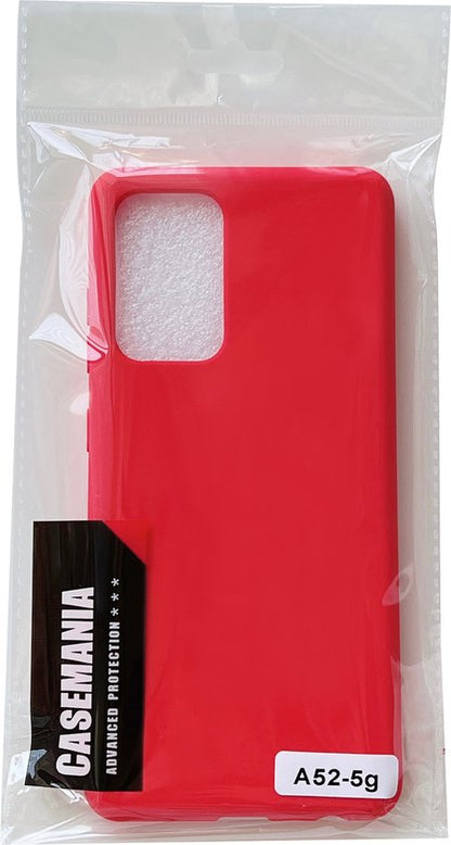 Samsung Galaxy A52/A52S Hoesje - Rood - Extra Stevig Siliconen Back Cover