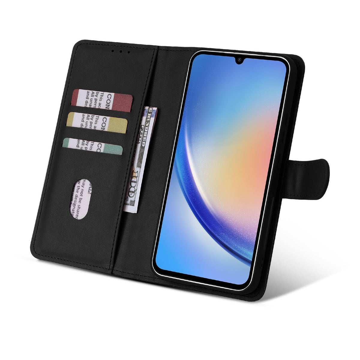 Samsung Galaxy A35 5G Hoesje - Zwart - 2 in 1 Bookcase