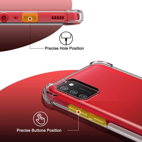 Samsung Galaxy A03S Hülle - Transparent - Anti-Shock Hybrid Back Cover