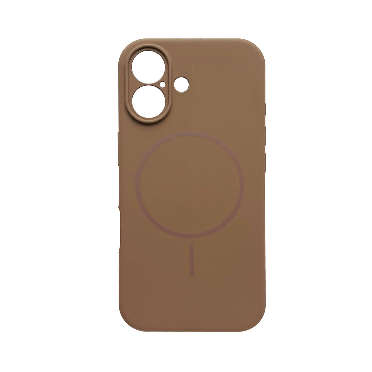 iPhone 17 Hoesje - Bruin - Liquid MagSafe Thin Ring Back Cover