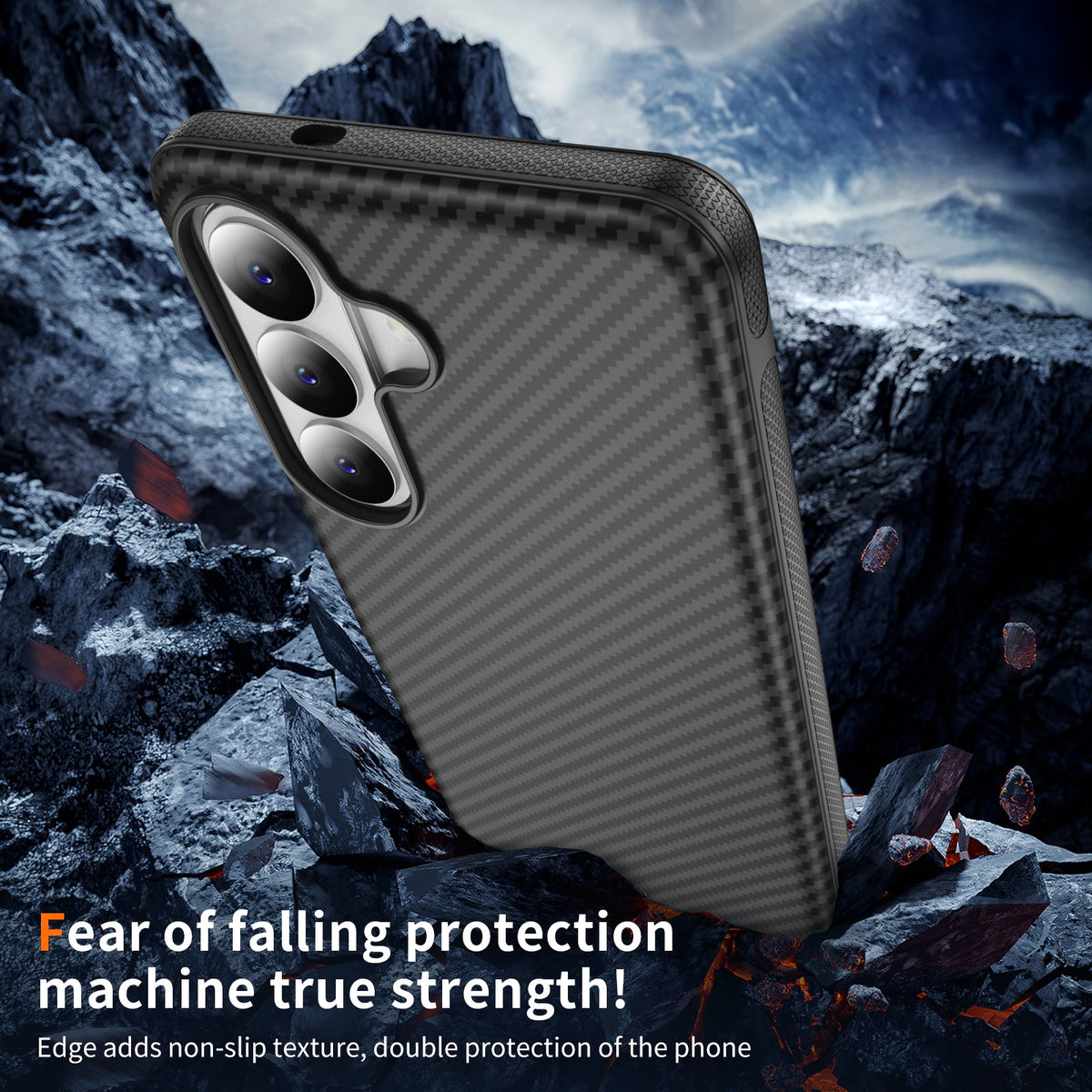 Samsung Galaxy S26 Case - Matte Black - Carbon MagSafe Back Cover