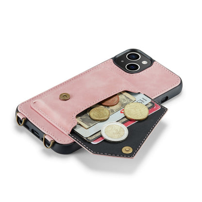 Apple iPhone 15 Plus Case - Pale Pink - Luxury Back Cover with Phone Strap