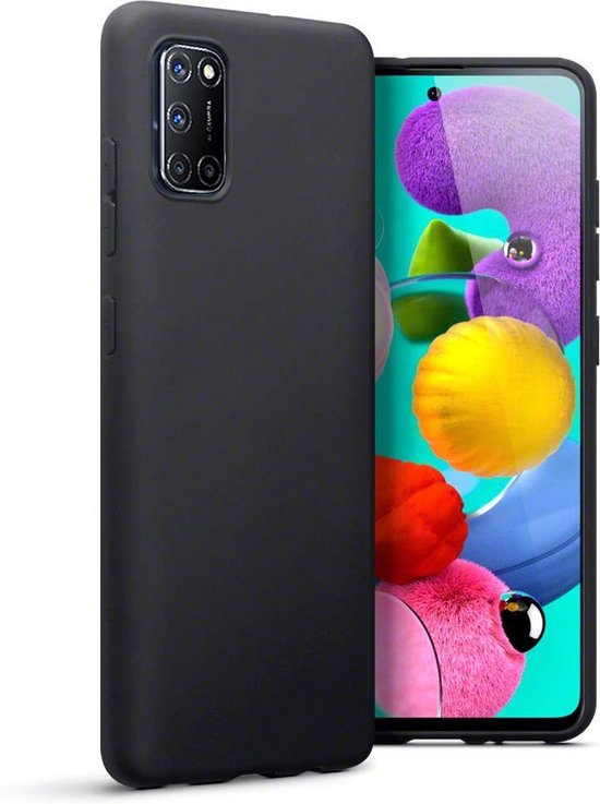 Oppo A72 Hoesje - Zwart - Siliconen Back Cover