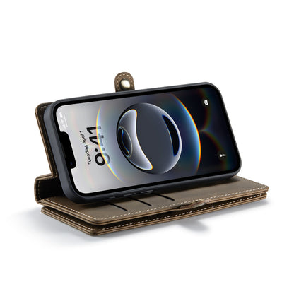 Apple iPhone Air Hoesje - Sienna Brown - Luxe 2 in 1 Bookcase met 10 Kaart Vakken en Polskoord