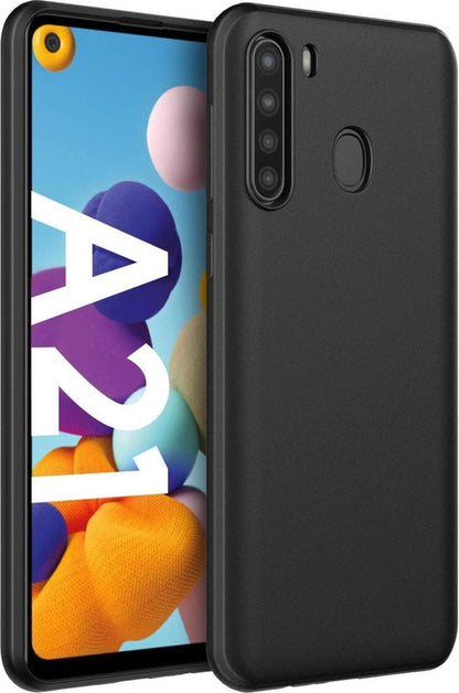 Samsung Galaxy A21 Hoesje - Zwart - Siliconen Back Cover