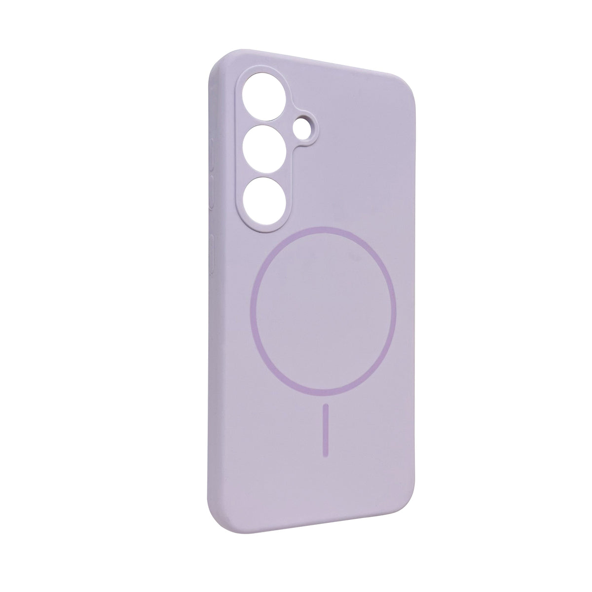 Samsung Galaxy S25 Plus Hoesje - Paars - Extra Sterke Liquid Siliconen MagSafe Back Cover met Magneetring