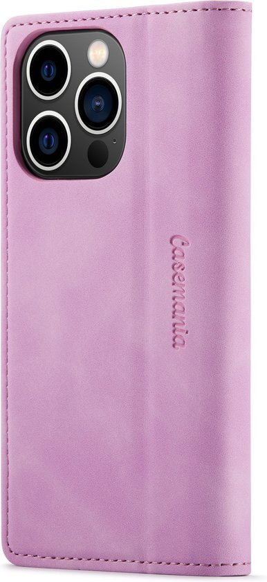 Apple iPhone 14 Pro Max Hoesje - Pastel Lila - Dunne Bookcase