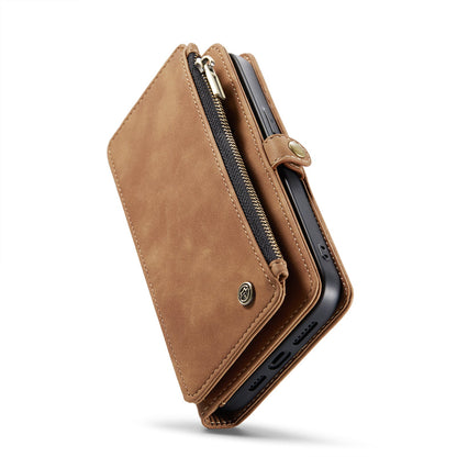 Apple iPhone 15 Plus Hoesje - Sienna Brown - Luxe Portemonnee MagSafe Bookcase met Rits en Telefoonkoord
