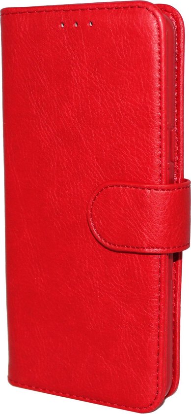 Samsung Galaxy A6+ (2018) Hoesje - Rood - Luxe Bookcase