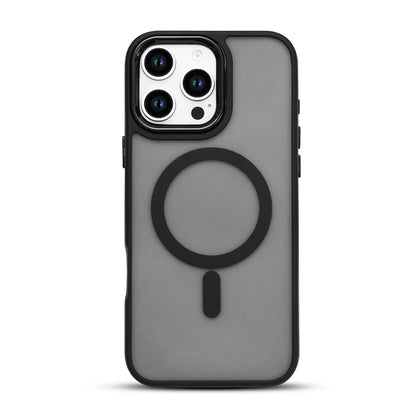 Apple iPhone 16 Pro Max Hoesje - Zwart - Matte Armor MagSafe Back Cover