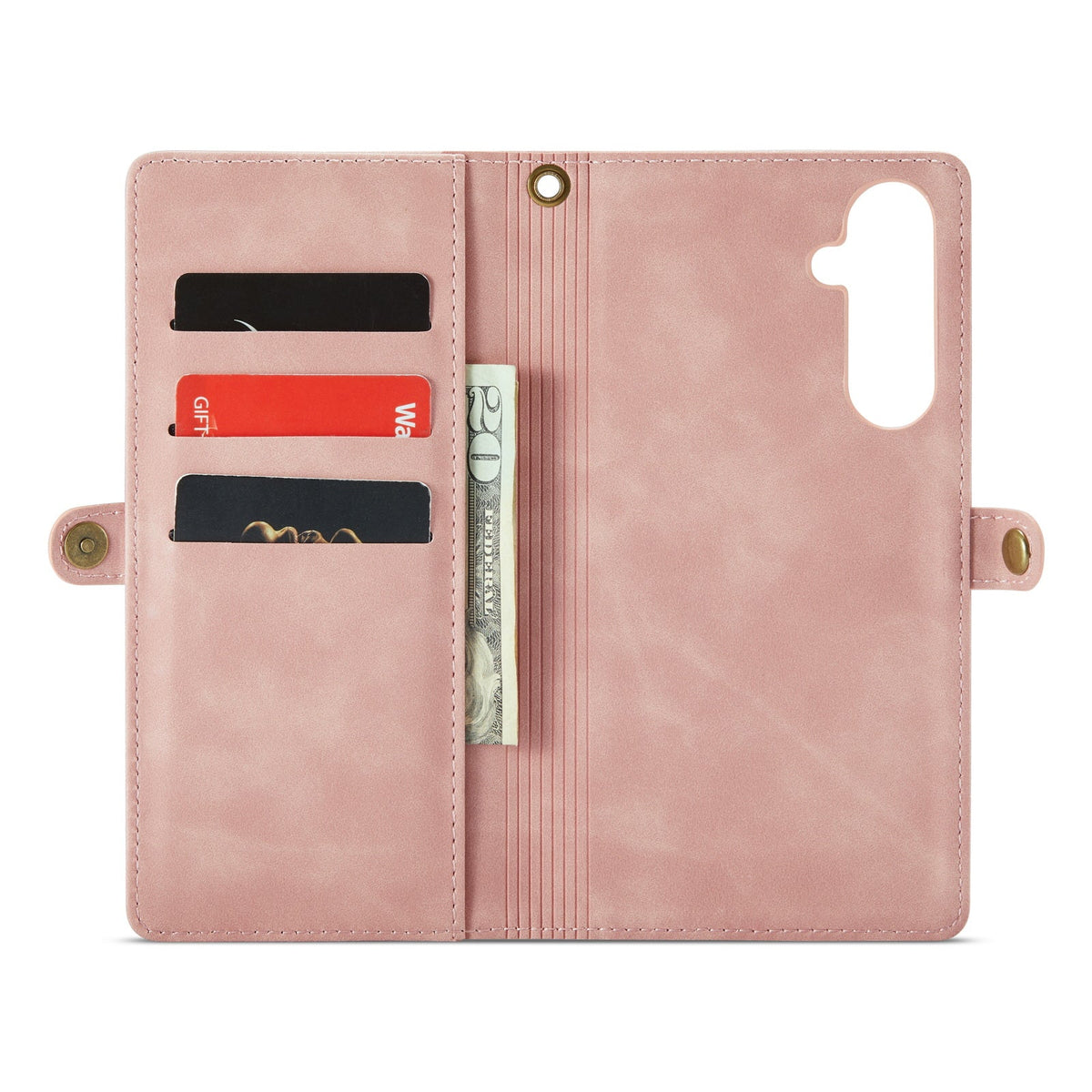 Samsung Galaxy A35 5G Hoesje - Pale Pink - 2 in 1 Bookcase met 10 Kaart Vakken