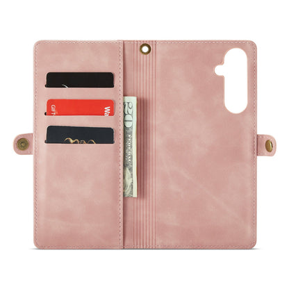 Samsung Galaxy A56 Hoesje - Pale Pink - 2 in 1 Bookcase met 10 Kaart Vakken