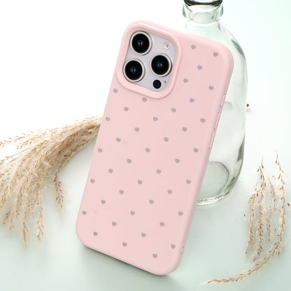 Apple iPhone 16 Pro Hoesje - Roze - Hartjes Back Cover