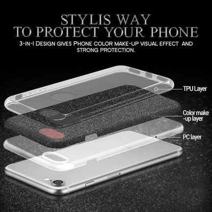 Samsung Galaxy A25 Hoesje - Zwart - Glitter Back Cover
