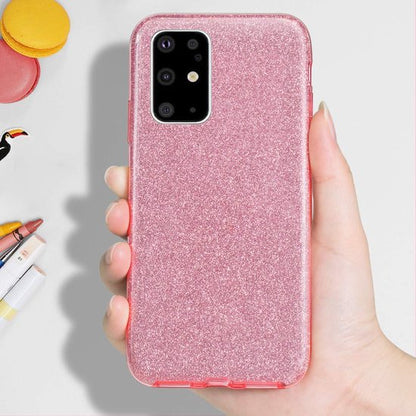 Samsung Galaxy S20 Plus Hoesje - Roze - Glitter Back Cover