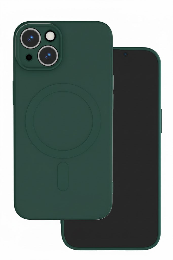 iPhone 14 Case - Green - Liquid Silicone Back Cover