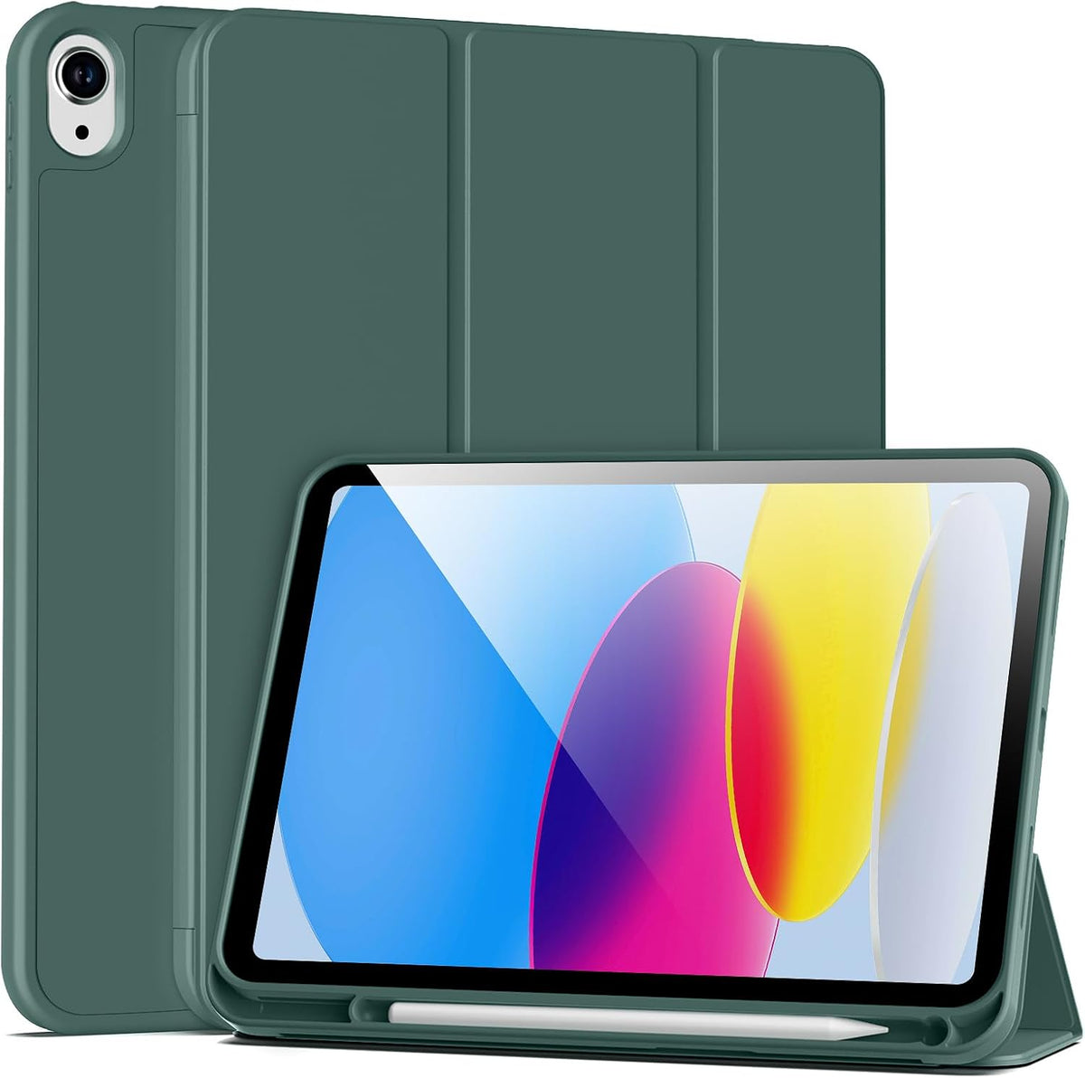 iPad A16 Tablethoes - Groen - Pen Slot Smart Cover