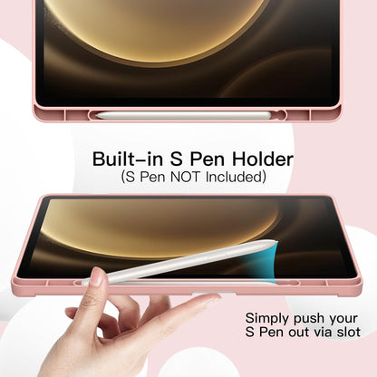 Samsung Galaxy Tab S10 FE Plus Tablethoes - Roze - Smart Cover