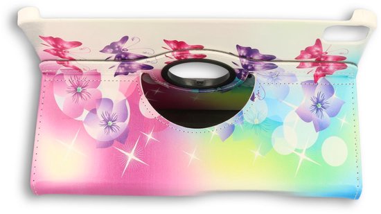 Apple iPad Air 4 10.9 (2020) Tablet Case - Flowers and Butterflies - Rotating Folio Case
