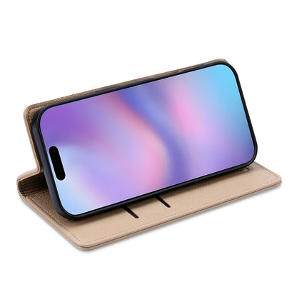 Apple iPhone 14 Hoesje - Soft Beige - Dunne Leather-look Back Cover
