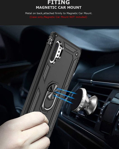 Samsung Galaxy Note 10 Hoesje - Zwart - Armor Kickstand Back Cover