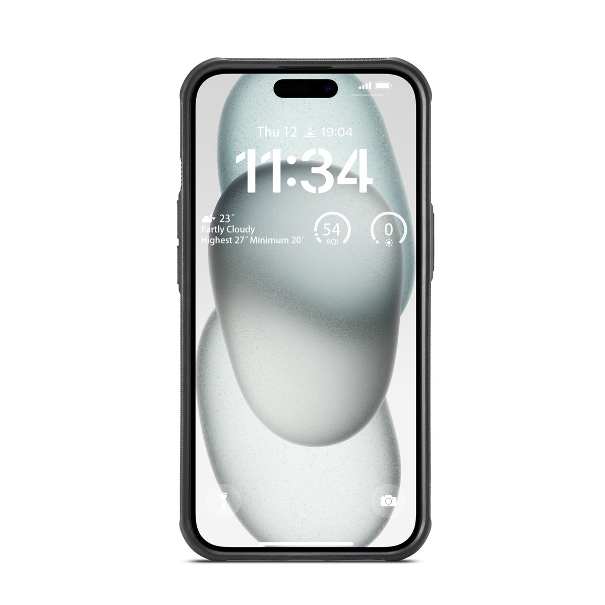 Apple iPhone 17 Pro Hoesje - Navy Blue - Kunstleer MagSafe Back Cover