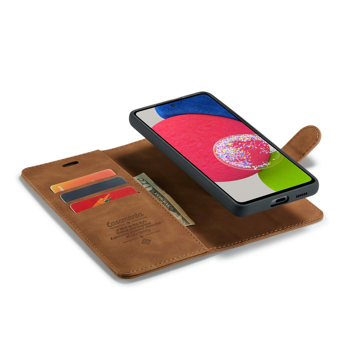 Samsung Galaxy A23 Hülle - Sienna Brown - 2-in-1 Klapphülle mit Kartenfach