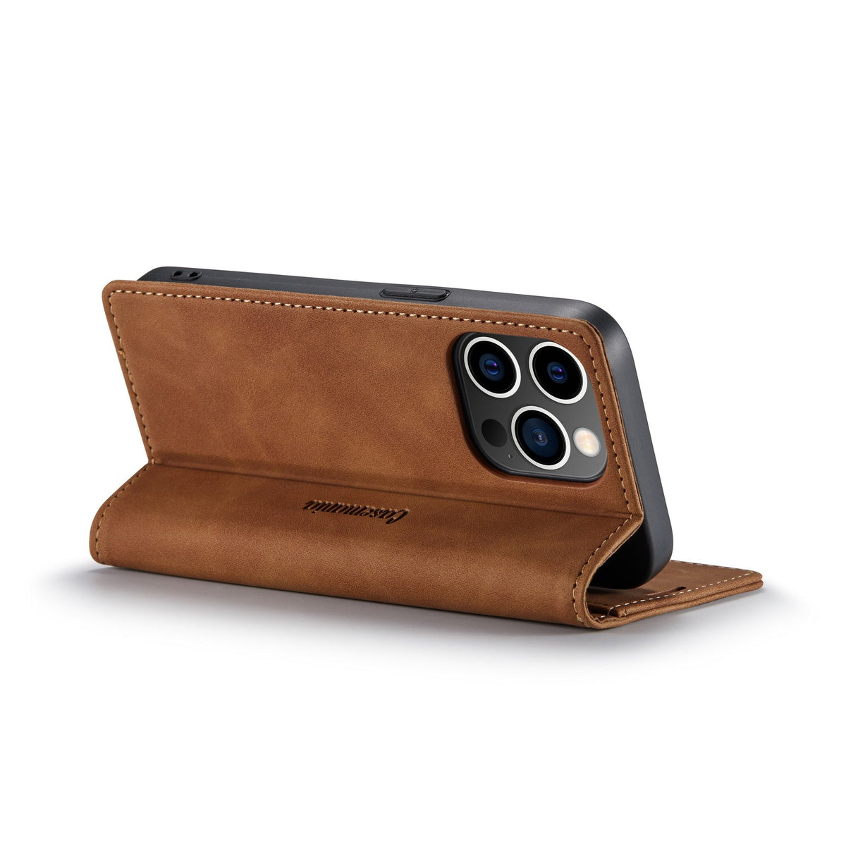 Apple iPhone 15 Pro Max Case - Sienna Brown - Slim Wallet Case