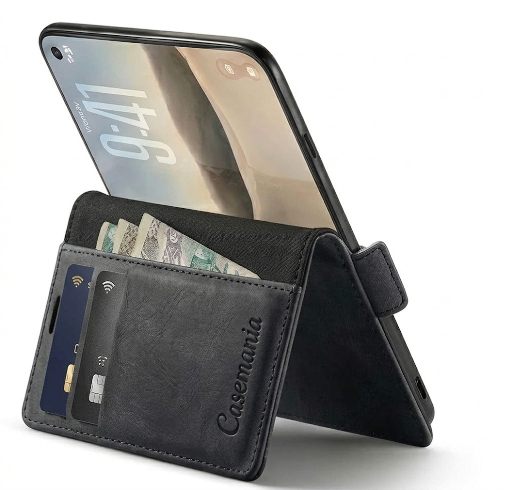 Apple iPhone Duo Hoesje - Charcoal Gray - Dunne Bookcase