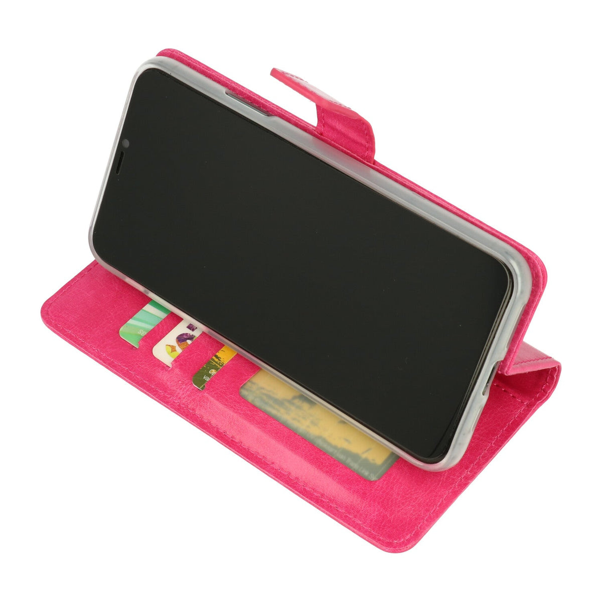 Motorola Moto One Hoesje - Roze - Bookcase