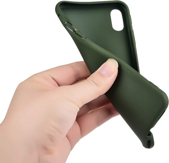 iPhone XR Hoesje - Groen - Siliconen Back Cover