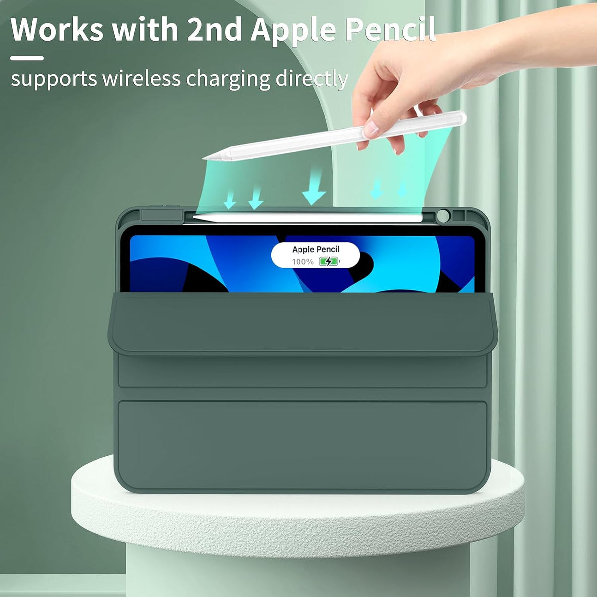 iPad Air 11 Zoll M3/M2 Tablet-Hülle - Grün - Smart Cover