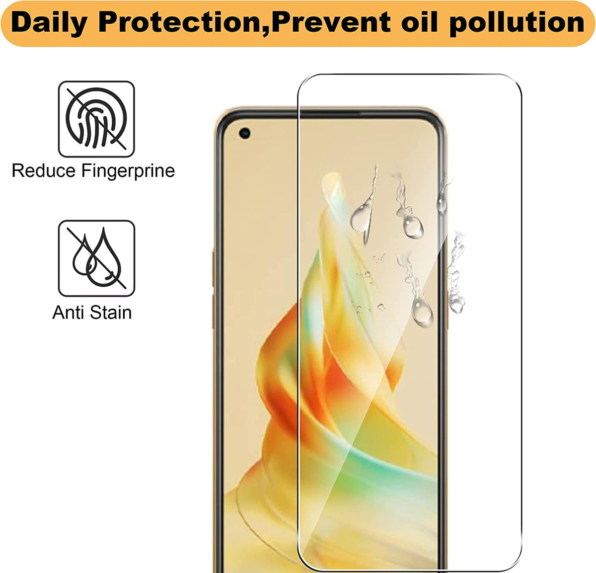 Oppo Reno 8T Panzerglas - Tempered Glass - 2 Stück