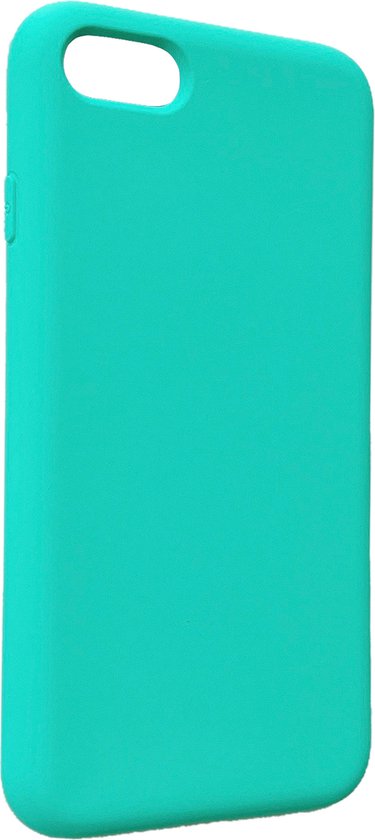 Apple iPhone SE (2020) Hoesje - Turquoise - Matte Siliconen Back Cover