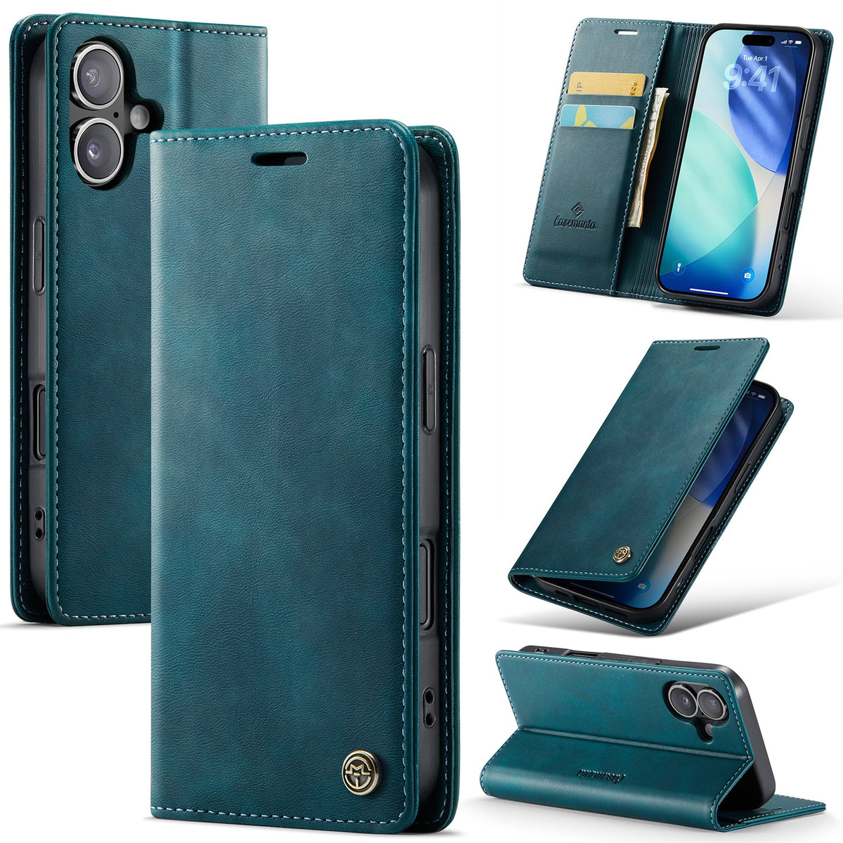 Apple iPhone 17 Case - Emerald Green - Luxury Thin Wallet Case