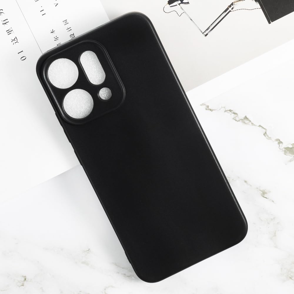 Coque Oppo Reno 14 - Noir - Étui arrière en silicone